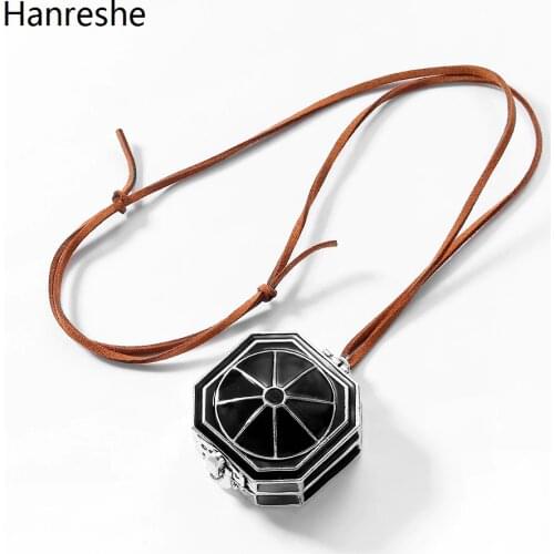 Pirates of the Caribbean Compass Necklace Jewelry Vintage Locket Jack Pendants Men Rope Long Black Enamel Costume Necklace