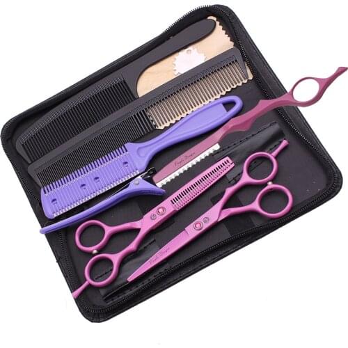 Thinning Scissors Purple Dragon 5.5" Hairdressing Scissors Professional Japan Babrer Shop Cutting Scissors Styling Tool 1013