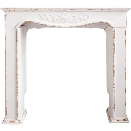 Handicraft retro vintage fireplace decoration wood