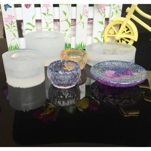 DIY Silicone Mold Resin Casting Decorating Dried Flower Crafts Jewelry Making Tool Bowl Shaped