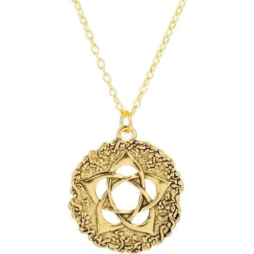 Norse Vikings Necklace Myth Wolf Rune Amulet Pendant Necklace For Man Luck Blessing Jewelry