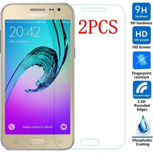 2PCS Tempered Glass For Samsung GALAXY J2 Screen Protector protective film For J200 J200F J200H glass