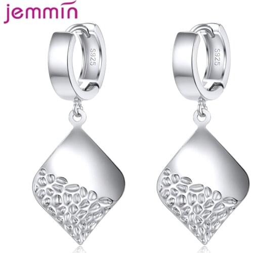 Good Quality 925 Sterling Silver Diamond Earrings For Women Wedding Engagement Party Jewelry Cheap Price Dangle Earrings