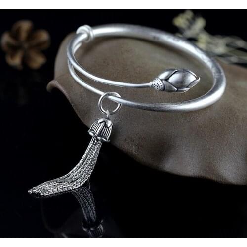 2018 Promotion Bangle L&p Of Products Ms Fine Jewelry National Wind Handmade Diy Lotus Tassel Bracelet Original Design