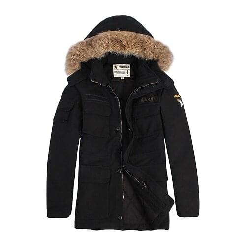 2018 Winter Hunter New Jacket Warm Coat Outdoor Hunting Parka Medium-Long Thickening Coat Men For Winter