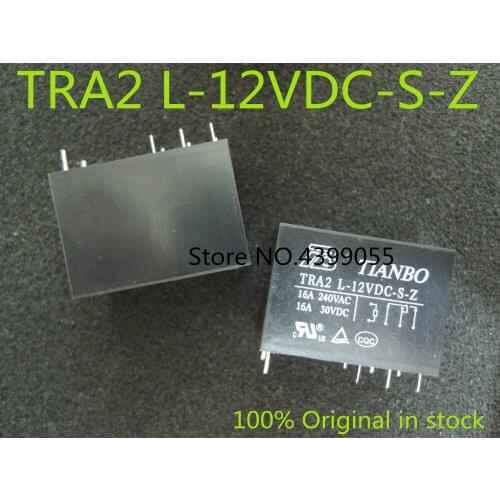 10PCS)(20PCS)(50PCS) TRA2L-12VDC-S-Z TRA2 L-12VDC-S-Z 16A 8PIN Can replace G2R-1-E-DC12V