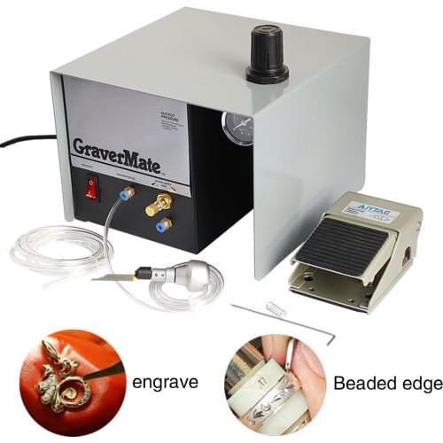 110/220V Pneumatic Impact Engraving Machine GraverMate Jewelry Engraver Single Ended Hand Graver Jewelry Making Equipment