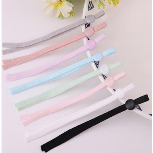 20Pcs Adjustable 0.5mm Color Mask Elastic Rope Ear Hanging Band Cord DIY Flat Elastic Sewing Face mask band Accessories