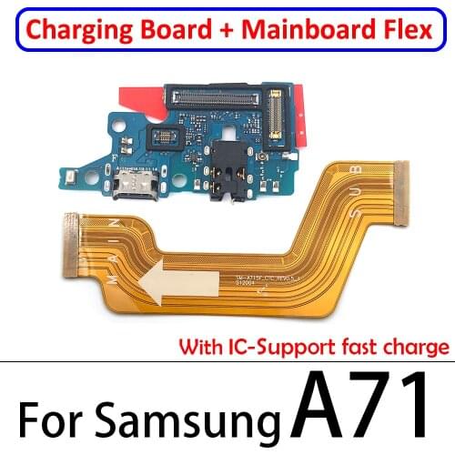 20Pcs USB Charging Port Dock Connect Main Mother Board Flex Cable For Samsung Galaxy A10S A20S A21S A30S A50S A31 A41 A51 A71