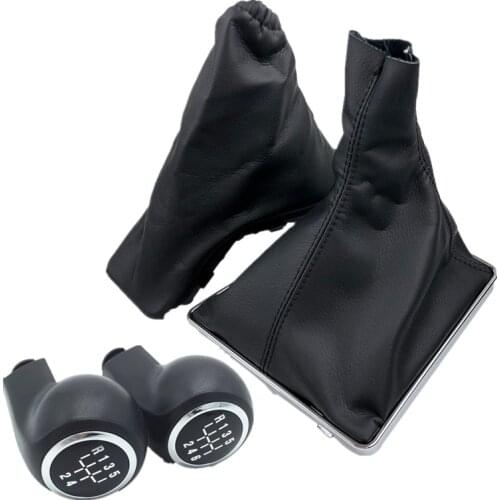 5/6 Speed Car Manual Gear Shift Knob Lever Shifter Headball Car Handbrake Boot Cover Case Frame For Opel ASTRA H Car Accessories