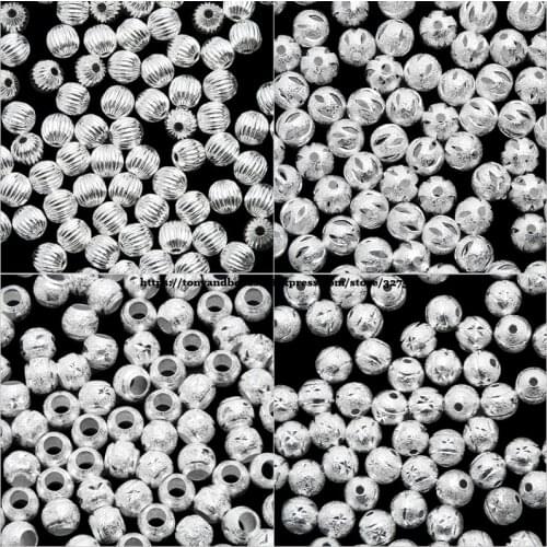 50Pcs=1Lot !) Watermelon Hollow Carve Brass Copper Round Spacer Beads 6 8 10 MM Pick Size For Jewelry DIY