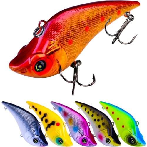 9cm 19g VIB Lure Hard Artificial Fishing Vibe Lipless New Plastic Vibration Noisy Rattle Sinking Vibrator Bait
