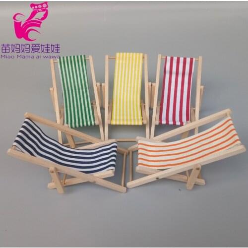 Doll house accessories beach chair for barbie blythe licca ob11 doll house furniture diy decoration