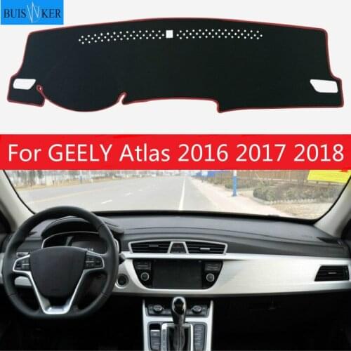 Car Dashboard Cover Mat Pad Sun Shade Instrument Protect Carpet Accessories For GEELY Atlas 2016 2017 2018