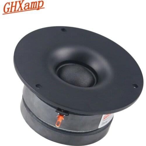 GHXAMP 3.5 Inch Tweeter Treble Speaker Unit speaker DIY 4Ohm 25W Portable Loudspeaker Home Theater Silk Film 1PC