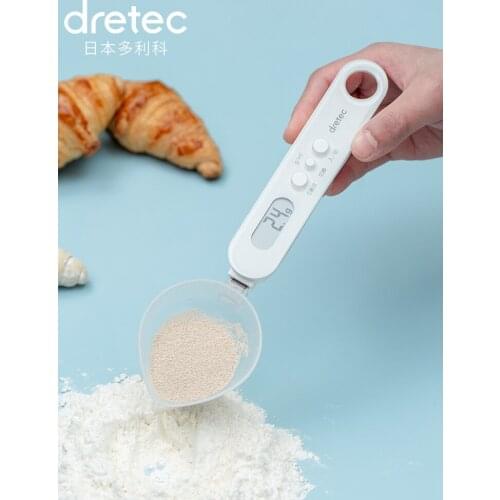 Japan Dretec Measuring Spoon Kitchen Scale PS-032 Mini Gram Milliliter High Precision Bakery 0.1g Food Milk Water