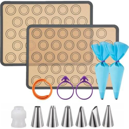 Professional Grade Silicone Baking Mats Set Non Stick Sheet Mat Free Liner Sheets Bakeware For Macarons Cookies Bread Making