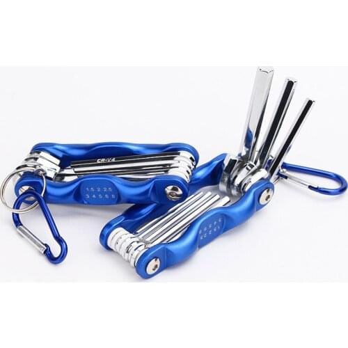 WEEKS Allen Key Portable Hex Key Pocket Allen Wrench Hexagon/Torx Folding Screwdriver Repair Tool Set 8/9PCS