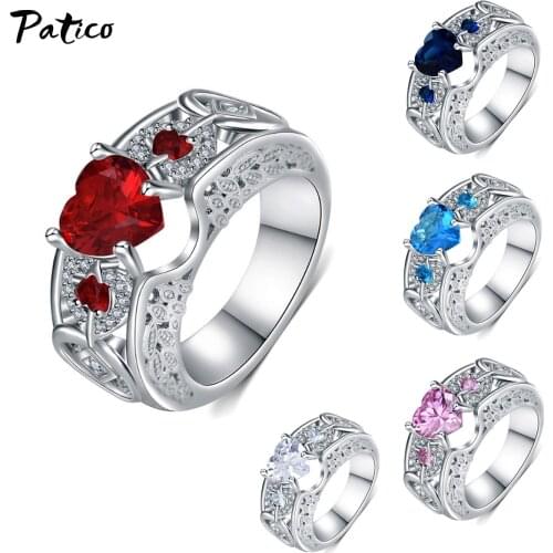 New Arrivals Women Wedding Engagement 925 Sterling Silver Rings Women Clear Crystal Full Rhinestone Fashion Jewelry Gift
