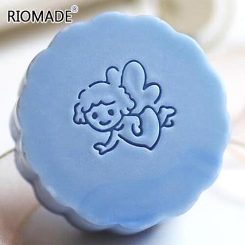 Flower Fairy Clear Handmade Soap Stamp Little Angel Transparent Natural Soap Stamps With Handle Acrylic Soap Print Custom