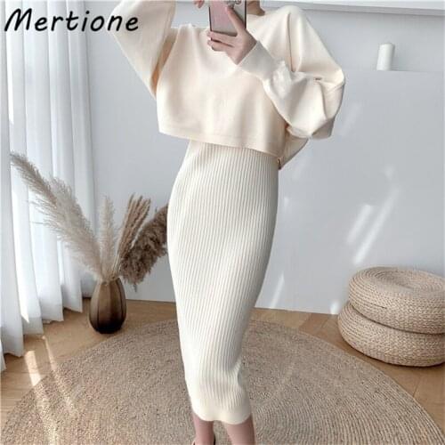 Модные вязаные платья Pliktea China At AliExpress