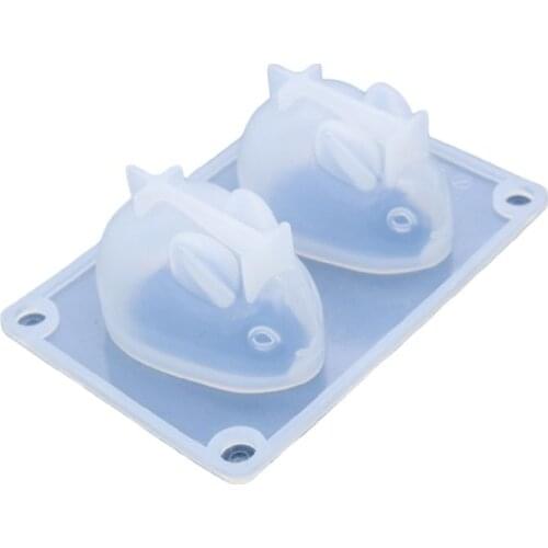 Rabbit Shape Silicone Mold DIY Crystal Epoxy Molds Handmade Pendant Desk Ornament Making