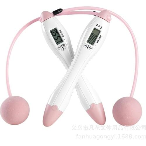 Electronic counting skipping rope, competition meter, steel wire skipping, 60 seconds timed bell, skipping rope