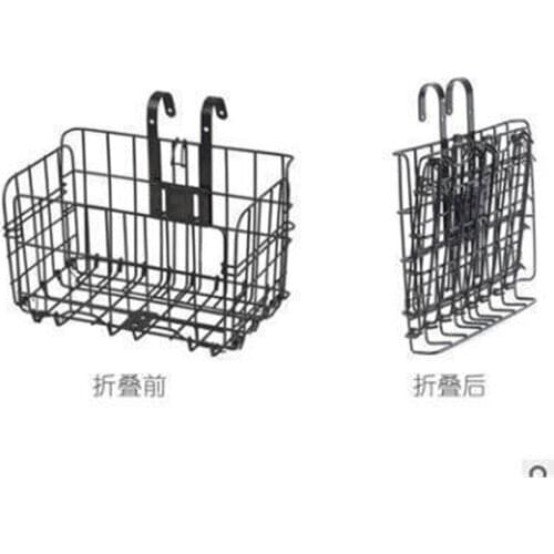 Folding Bicycle Basket, Front And Rear Hanging Type, Bold Side Trailer