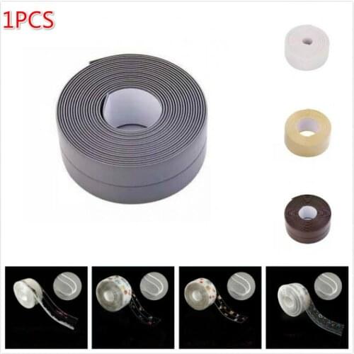 Bathroom Shower Sink Bath Sealing Strip Tape White PVC Self adhesive Waterproof Wall Sticker for Bathroom Kitchen