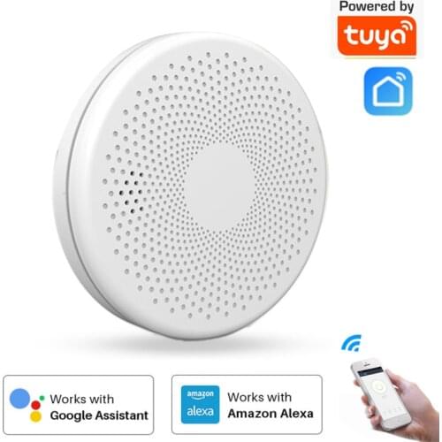 High Sensitive Stable Independent Tuya Alarm Smoke Detector Home Security Wireless Alarm Smoke Detector Sensor Fire Equipment