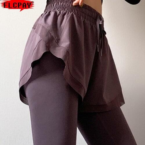 Fitness Women High Waist Elastic Tight Running Shorts Sports Yoga Trousers Were Thin Shorts Leggings