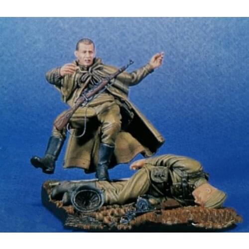1/35 Resin Figure Model Kit Unassambled Unpainted //950(2 figures with base)
