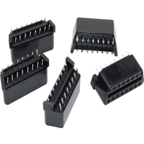 10pcs/lot Free Shipping Obd2 16pin female plug obd connector obdii connector OBD2 Female Plug J1962f connector