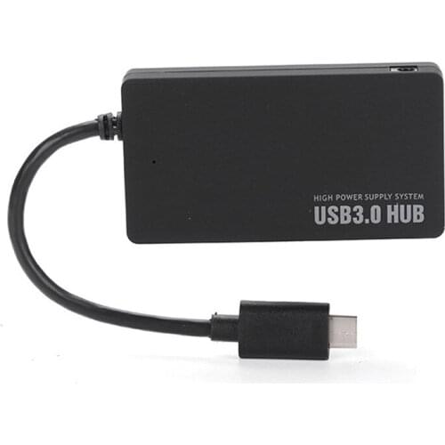 100pcs USB 3.1 Type-C Male to 3.0 USB Multiple 4 PortsUSB Hub Charger Adapter For PC Laptop Tablet For Apple Macbook