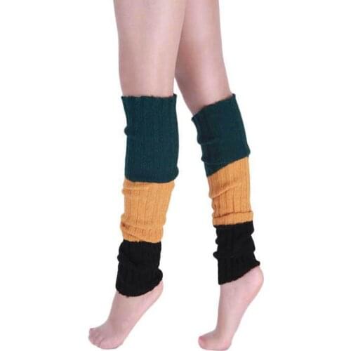 2016 Women gradient Knitted leg warmers Boot Cuffs Toppers Boot Socks Crochet booty Gaiters 6colors 24pairs/lot #3878
