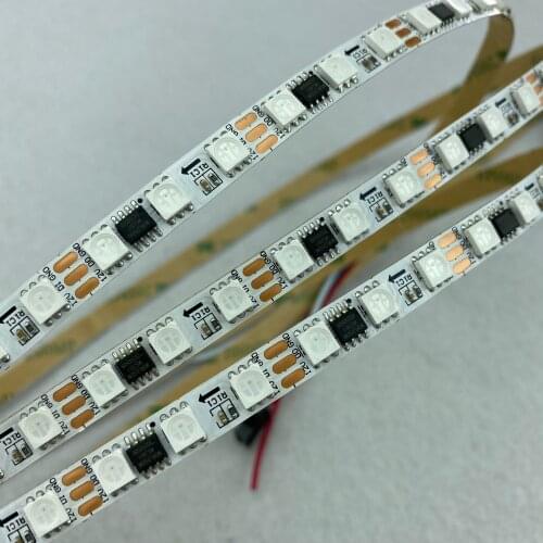 5m DC12V WS2811 84LEDs (28pixels) per meter, WHITE PCB led digital strip;IP20;non-waterproof;8mm wide PCB