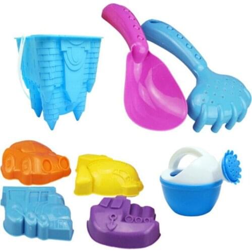 8PCS/Set Beach Sand Molds Children Polymer Clay Molds Beach Sand Mould Toy Set Sands Turtle Cartoon Animal Mould Toys For Kids