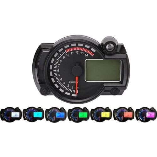 FREE SHIPPING 2016-2017 15000rpm modern RX2N similar LCD digital Motorcycle odometer speedometer adjustable MAX 299KM/H meter