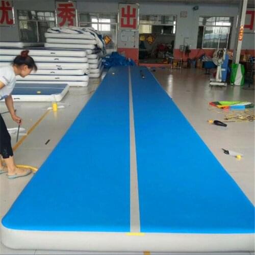 Free Shipping 8*2*0.2m,9*2*0.2m,10*2*0.2m Inflatable Gymnastic Airtrack Tumbling Yoga Air Trampoline Track With Pump