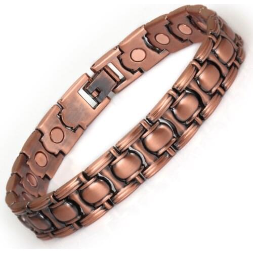 Wollet Jewelry Bio Magnetic Bracelet for Women Dark Brown Color Health Care Healing Energy Magnet