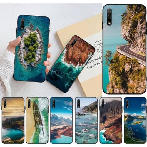 Beautiful mountain sea island Soft Silicone TPU Phone Cover For Huawei Nova 6se 7 7pro 7se honor 7A 8A 7C Prime2019