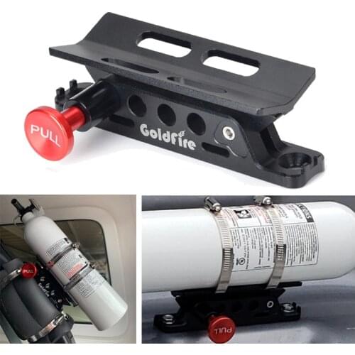 Vehicle Universal Adjustable Roll Bar Bottle/Fire Extinguisher Holder Mount for JK JL UTV Polaris RZR Can Am