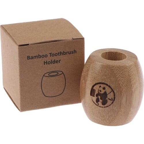 Wooden Toothbrush Bathroom Stands Eco Friendly Bamboo Toothbrush Holder Natural Vegan Toothbrush Zero Wast Accessories Tools