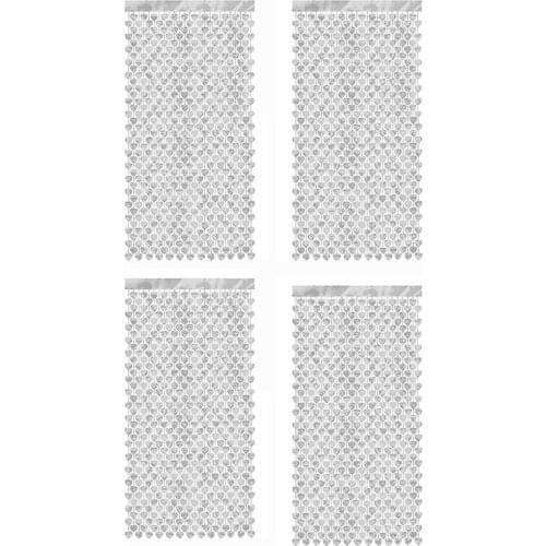 1x2M Heart Shaped Foil Tassels Curtain Rose Gold Silver Party Backdrop Tinsel Garland Wedding Birthday Decoration