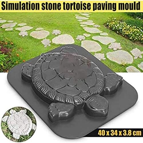 Stone Mold Practical Non-stick ABS Turtle Tortoise Shape Making Stepping Pathway Mold Attractive Durable for Outdoor