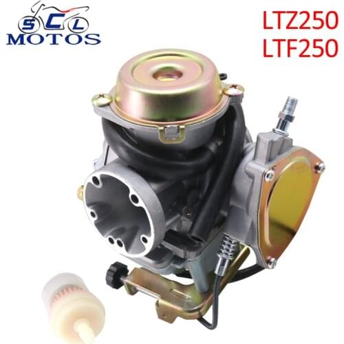 Sclmotos- Aluminum Motorcycle ATV Racing Carburetor Carb For Suzuki Quadrunner 250 Ozark LTF250 LT-F250F 2x4 1999-2009 Carb