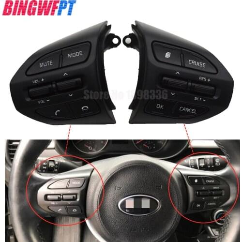 Steering Wheel Button For kia K2 RIO 2017 2018 2019 button switch cruise function car accessories