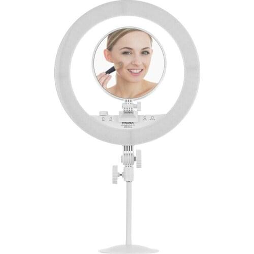 YONGNUO YN208 PRO LED Video Light Ring, 3200K-5500K Bi-Color Beautify Fill Light with Make-up Mirror Remote Control Support APP