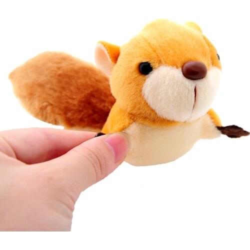 Cute Real life mini Squirrel Plush dolls Bag pendant kids Girl Student love Fashion Dolls Plush Toy Soft toy Birthday gift
