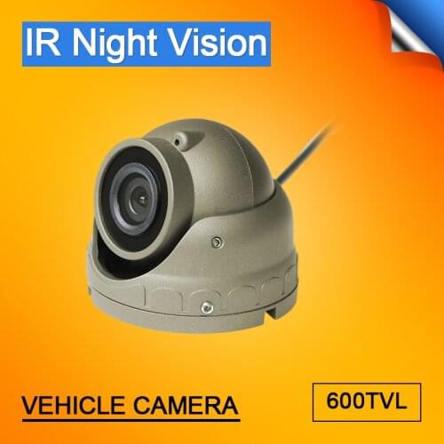 Mini metal dom camera ccd inside car camera with night vision ir 12v high quality vehicle security monitoring camers for bus